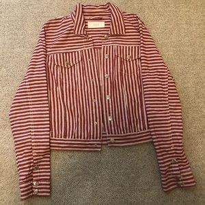 BLANKNYC striped denim jacket